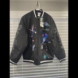 Rick And Morty Adult Swim Jacket XL Black Brand New!